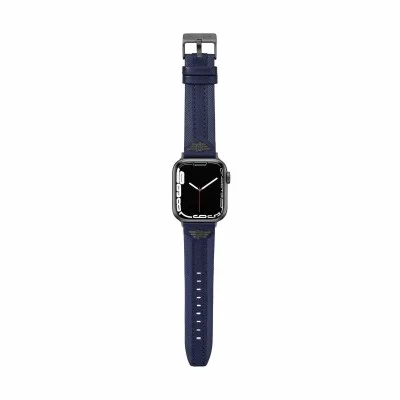 Apple Watch Strap 38/40/41 Leather Police - Blue